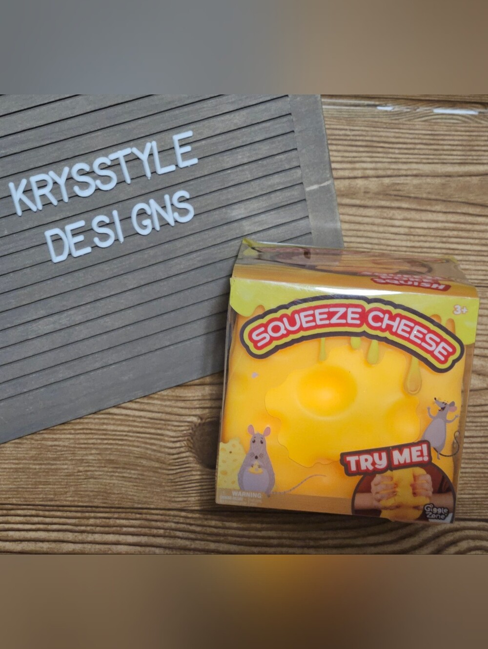 Cheese Block Squishy Squeezy TikTok Viral Sunny Days Sensory Toy